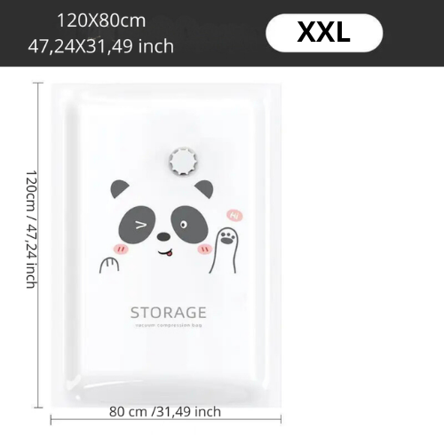 ערכת תיק דחיסה עם משאבה : חסכו 80% מקום