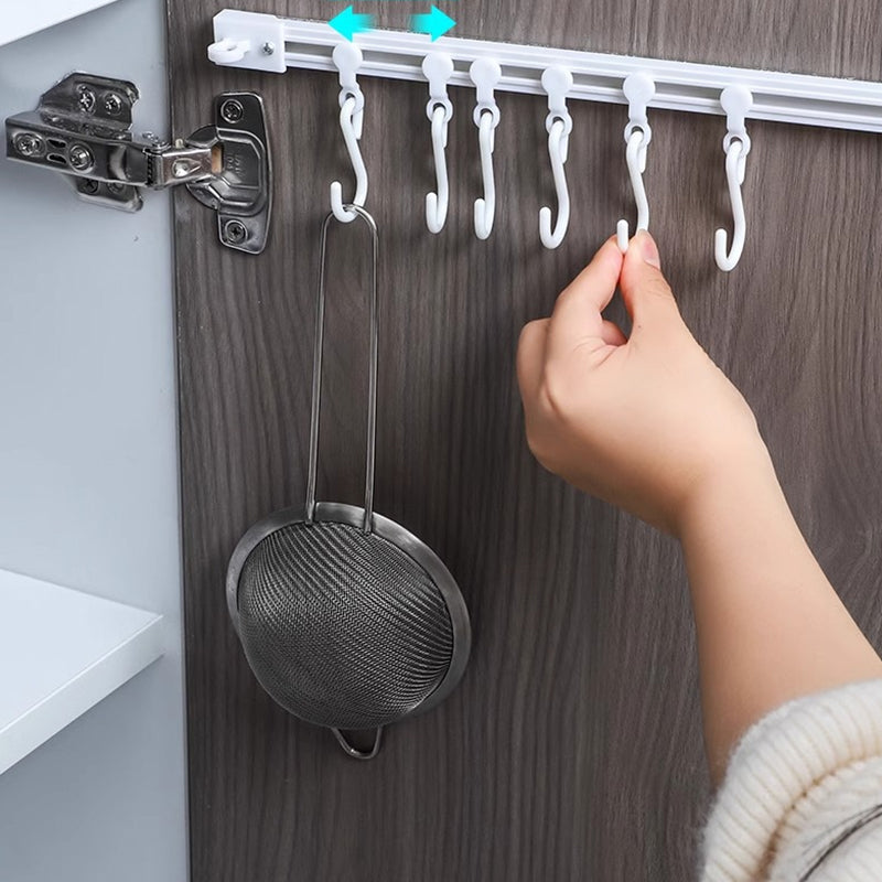 Multi-functional sliding hook: Easily organize your space