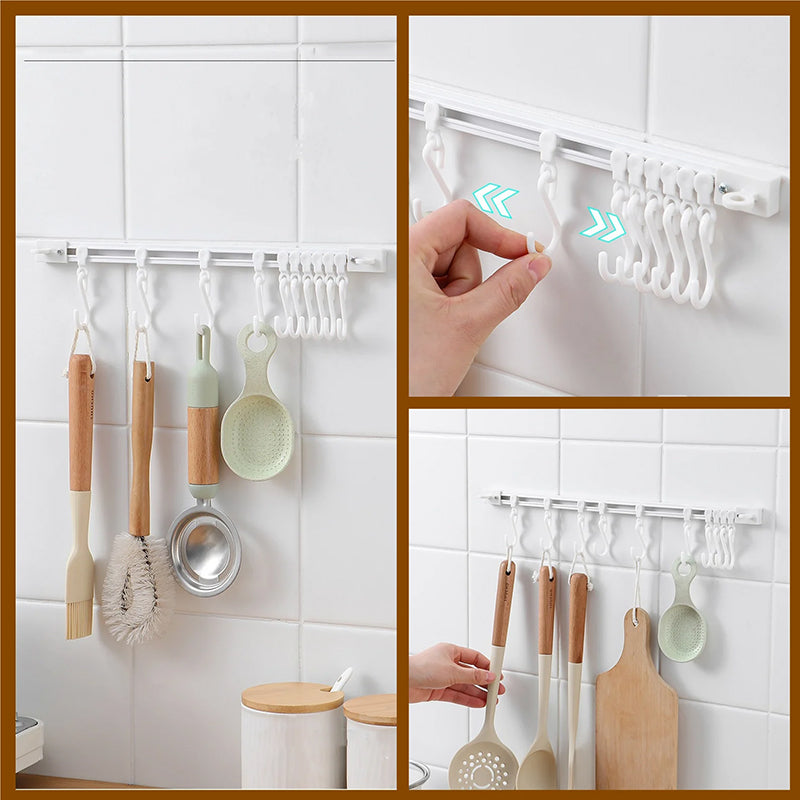 Multi-functional sliding hook: Easily organize your space