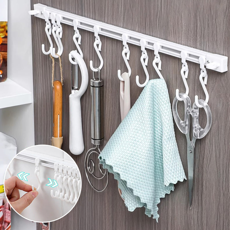 Multi-functional sliding hook: Easily organize your space