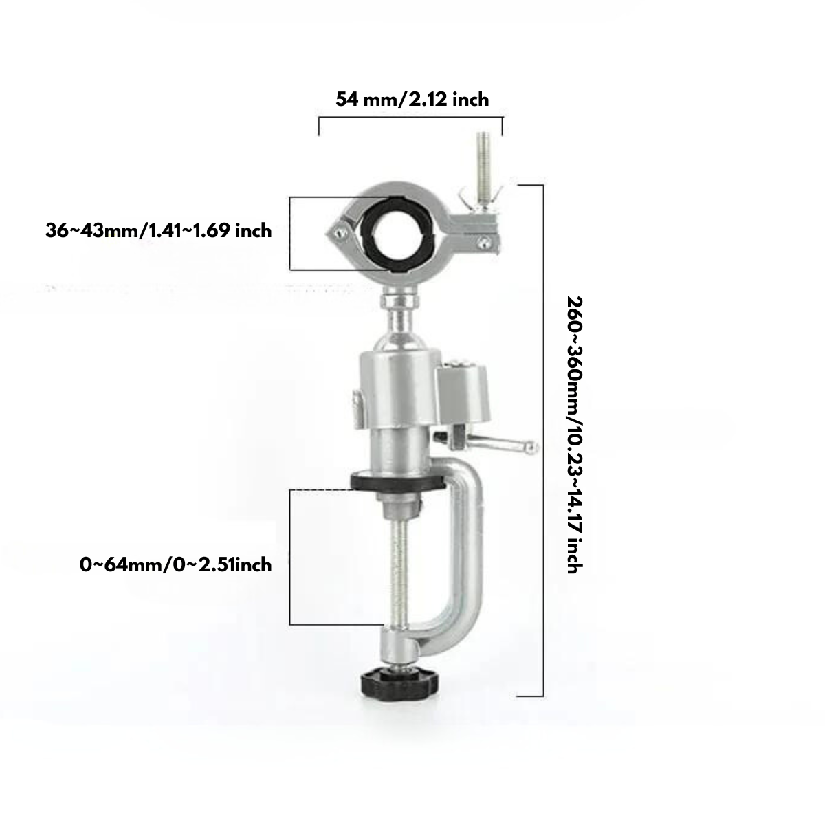 Palongo™ - Soporte universal fijo y giratorio para amoladoras y taladros eléctricos.