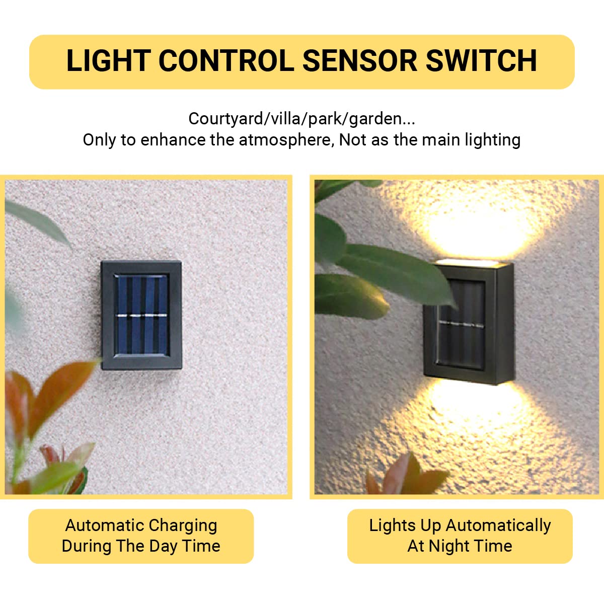 Luz solar exterior económica e ecológica 