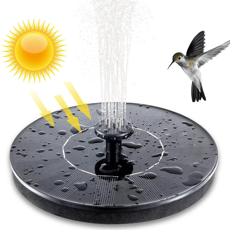 Multicolor LED solar fountain